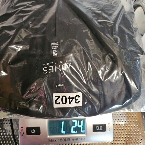 Jones New York Black Blazer Jacket Single breasted Single Button Women's 10 3402 - Picture 8 of 8